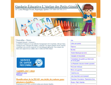 Tablet Screenshot of garderieapg.com